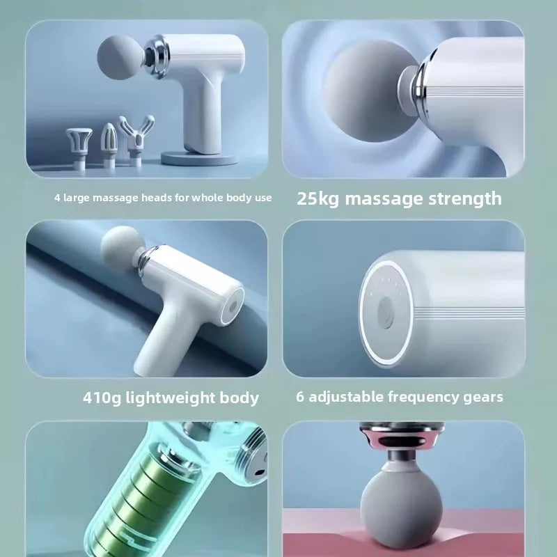 High Power Massage Gun Muscle Relaxation Device Smart Mini Percussion Massager for Men Women Multi Function Deep Tissue Body