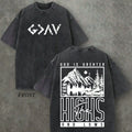2026 new God has His own plan. Retro Christian-style pattern T-shirt. Black pure cotton men's summer streetwear.