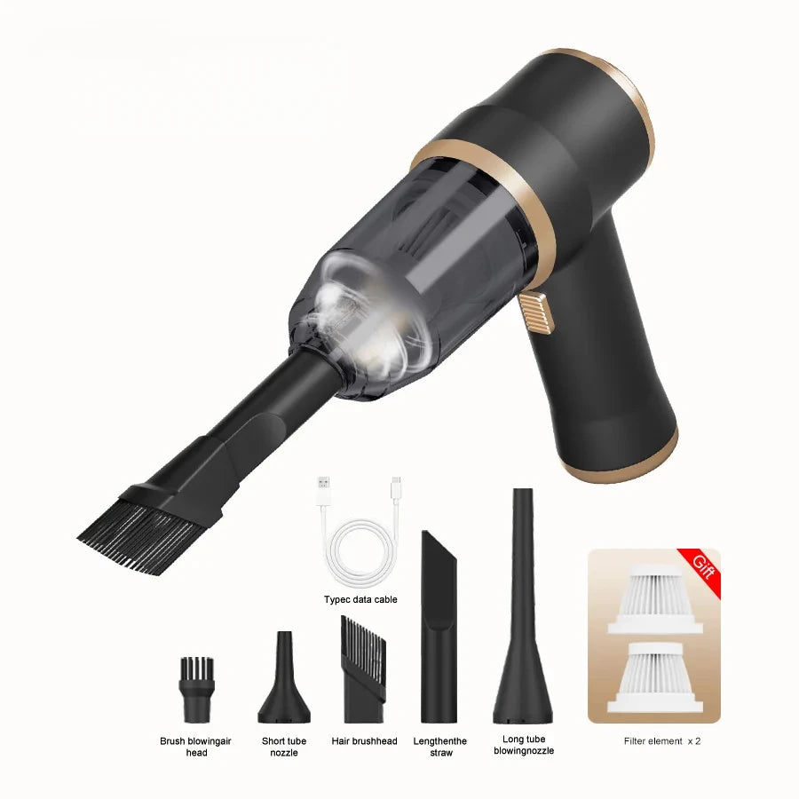 2026New Wireless Car Vacuum Cleaner for Cleaning Bedroom Carpets Portable High Power Function Home Appliance Cleaning Machine