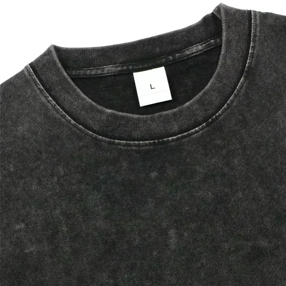2026 new God has His own plan. Retro Christian-style pattern T-shirt. Black pure cotton men's summer streetwear.